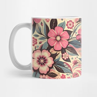 Pink Flowers Mug